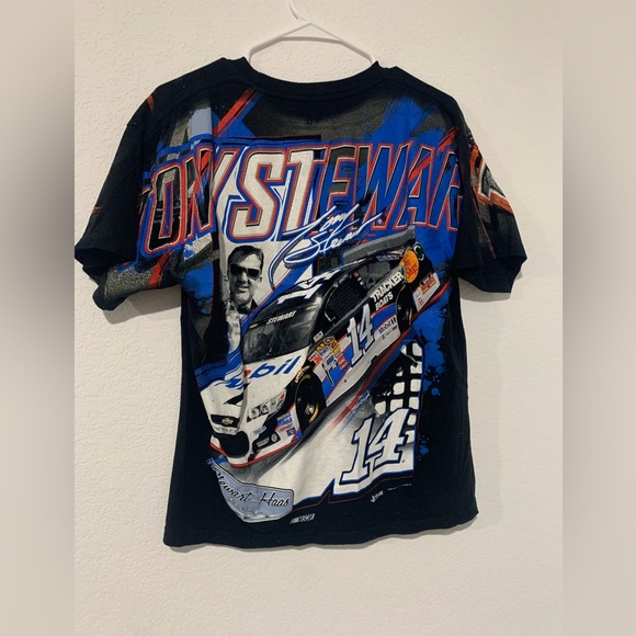 Mens Two Tone NASCAR Tony Stewart Vintage Shirt - Picture 2 of 2